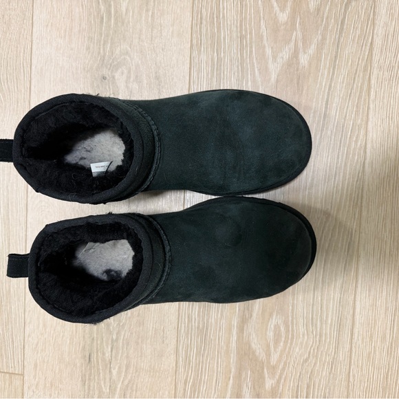 UGG Black Suede Short Ankle Boots - Picture 3 of 4